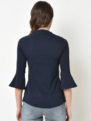 pearl embellished tie knot detail top - 16991422 - Standard Image - 4
