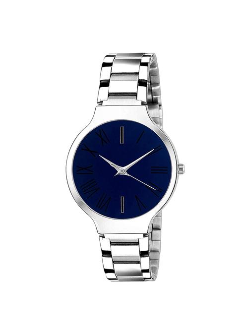 amazin blue dial silver metal analog watch - 16992687 - Very Small Image - 1