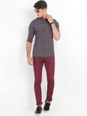 red textured chinos - 16993505 - Standard Image - 4
