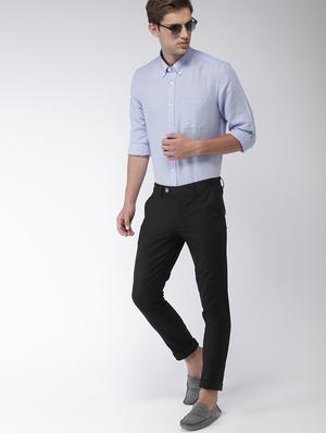 black solid chinos - 16993529 - Standard Image - 4