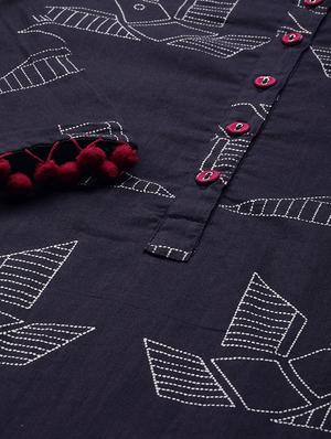 printed straight kurta - 16995004 - Standard Image - 4