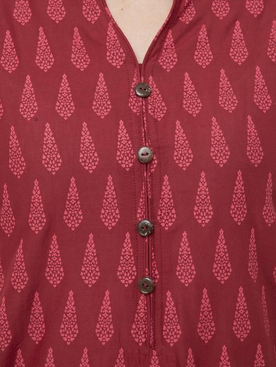 printed straight kurta - 16995706 - Zoom Image - 4