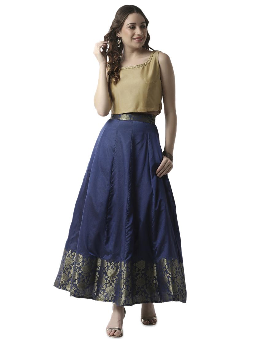 blue flared skirt - 16995860 - Zoom Image - 4
