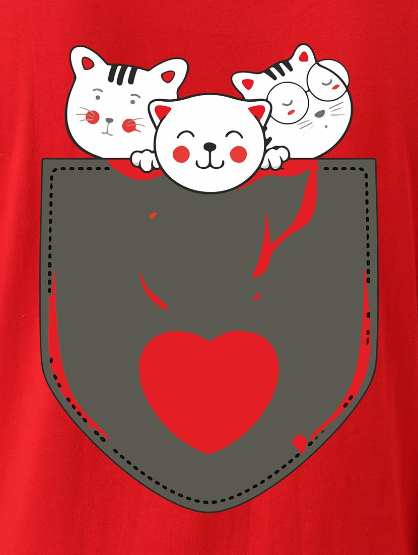 round neck quirk print tee - 16997181 - Zoom Image - 4