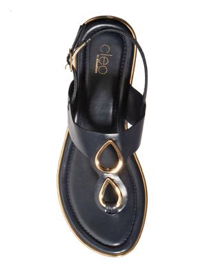 buckle closure flat sandal - 16997362 - Standard Image - 4
