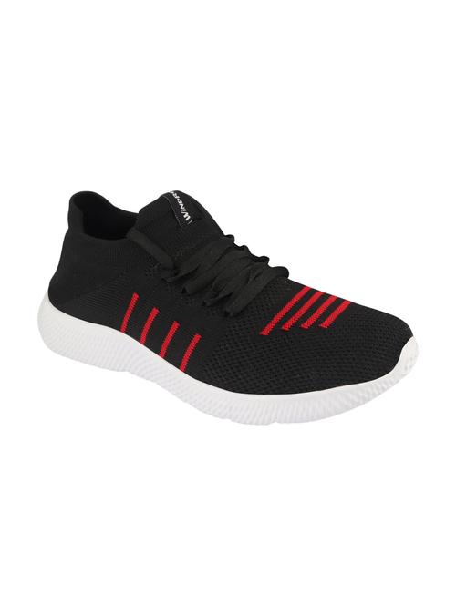 black lace up sports shoes - 16997388 - Standard Image - 1