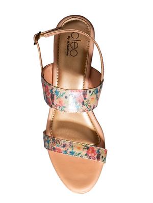 floral strap heels - 16997578 - Standard Image - 4