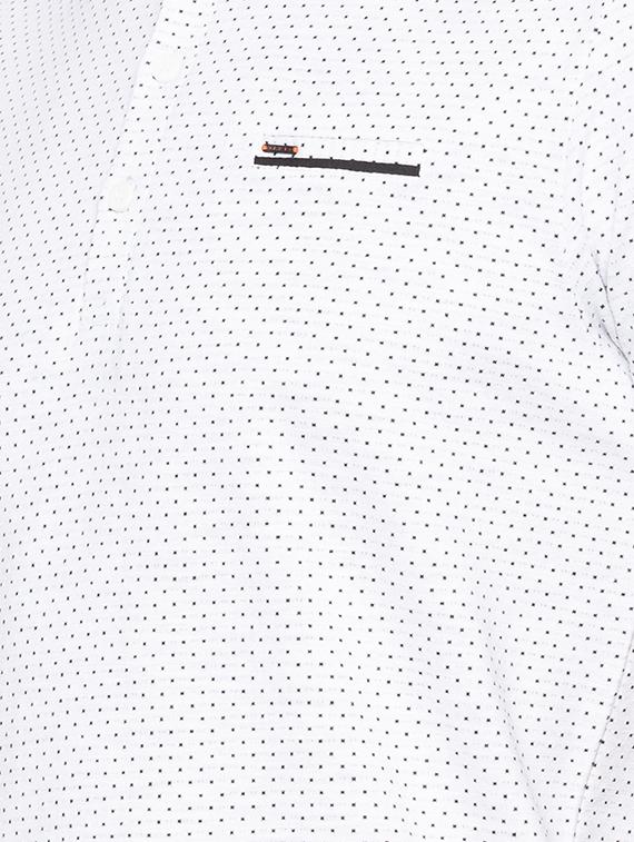 white polka dot print pocket t-shirt - 16997973 - Zoom Image - 4