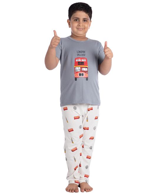 multi colored cotton pyjama set nightwear - 16998362 - Standard Image - 1