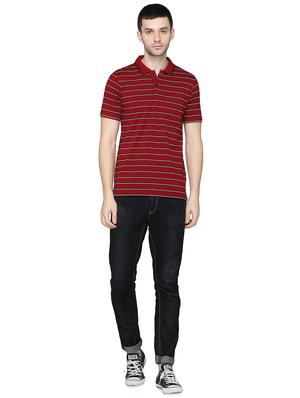 maroon striped t-shirt - 16998464 - Standard Image - 4