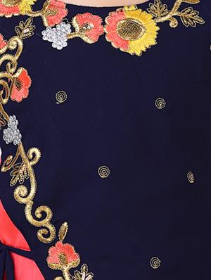 red net party gown - 17000617 - Standard Image - 4