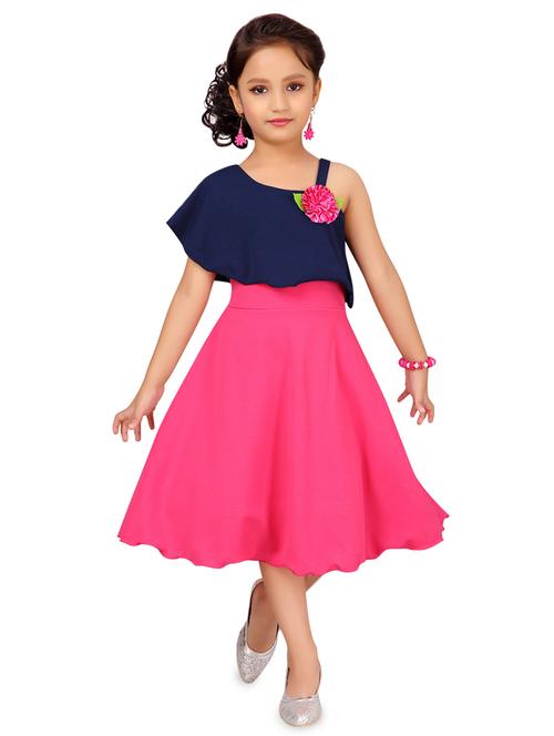 blue cotton frock - 17000654 - Standard Image - 1