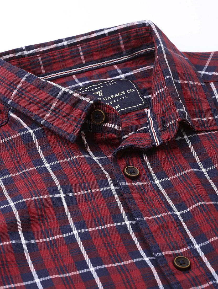 red checkered casual shirt - 17001432 - Zoom Image - 4