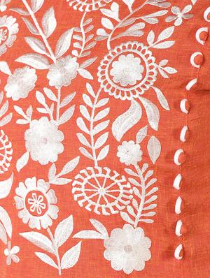 embroidered kurta palazzo set - 17001623 - Standard Image - 4