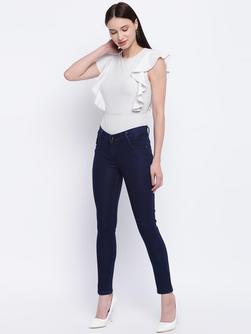 mid rise ankle length jeans - 17006433 - Zoom Image - 4