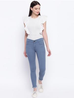 mid rise ankle length jeans - 17006434 - Standard Image - 4