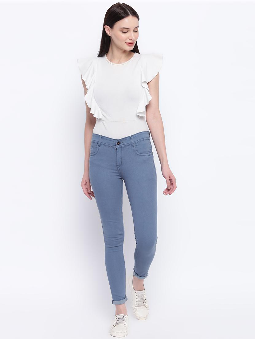 mid rise ankle length jeans - 17006434 - Zoom Image - 4