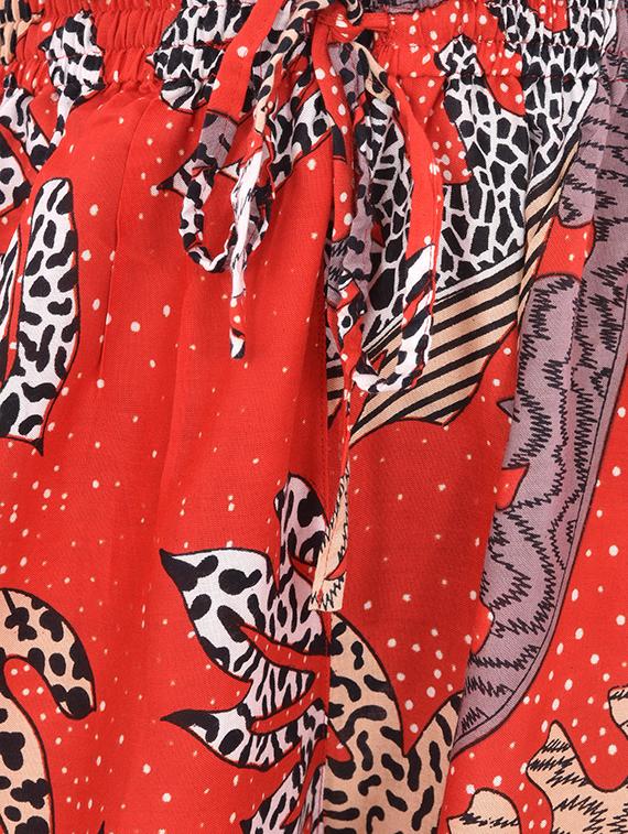 tie front printed palazzo - 17006843 - Zoom Image - 4