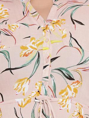 rose water pink tropical maxi dress - 17011040 - Standard Image - 4