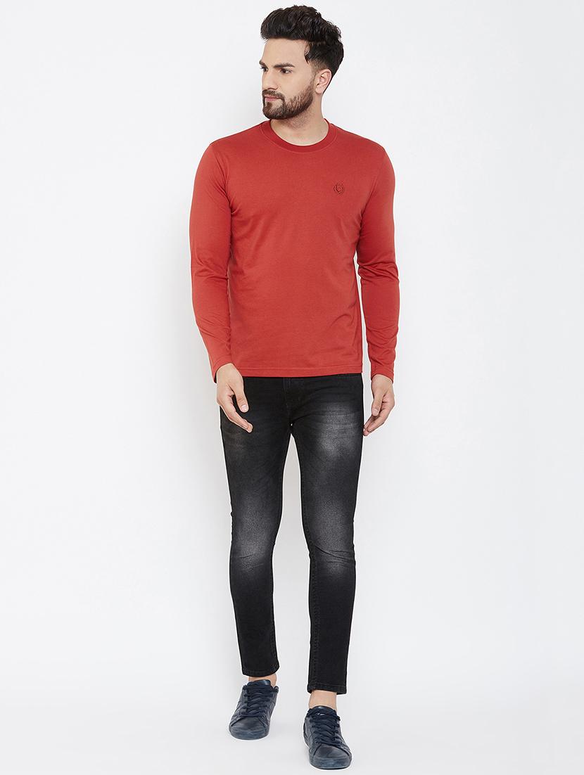 red solid t-shirt - 17013730 - Zoom Image - 4