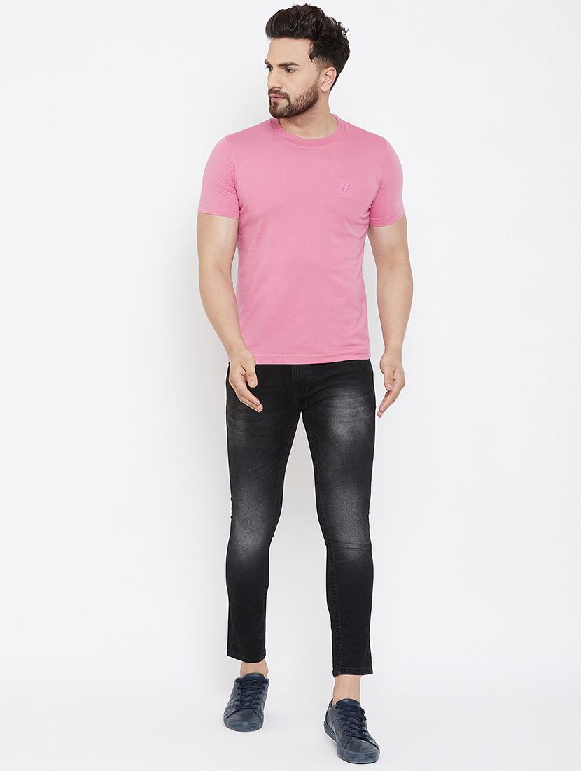 pink solid t-shirt - 17013749 - Zoom Image - 4