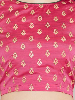 gold print flared lehenga - 17014684 - Standard Image - 4
