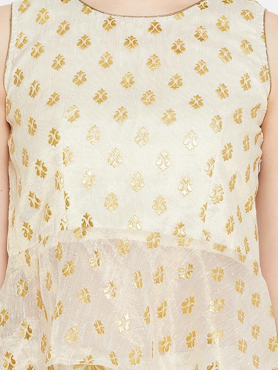 floral print flared lehenga - 17014688 - Zoom Image - 4