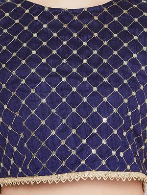 embroidered flared lehenga - 17014692 - Standard Image - 4