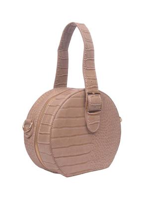 brown leatherette (pu) regular sling bag - 17015357 - Standard Image - 4