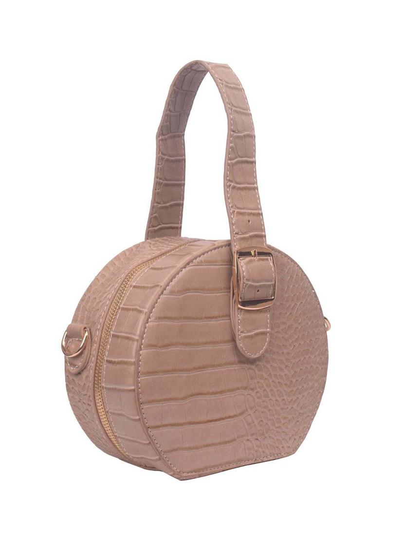brown leatherette (pu) regular sling bag - 17015357 - Zoom Image - 4