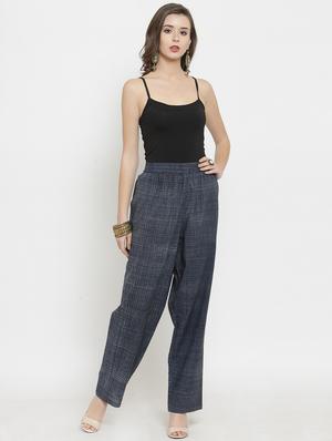 black cotton palazzos - 17020736 - Standard Image - 4