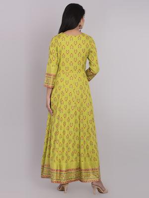 printed anarkali kurta - 17022179 - Standard Image - 4