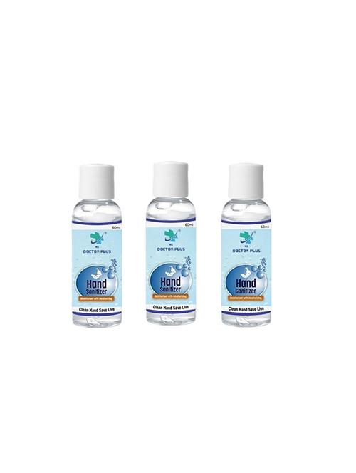 hs doctor plus hand sanitizer soothing gel with triple action moisturizer (60ml) pack of 3 - 17023472 - Very Small Image - 1