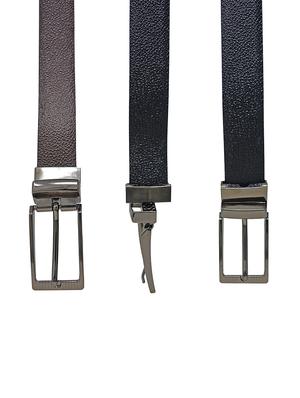 blackbrown leather belt - 17023873 - Standard Image - 4