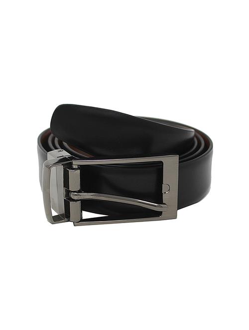 blackbrown leather belt - 17023889 - Standard Image - 1