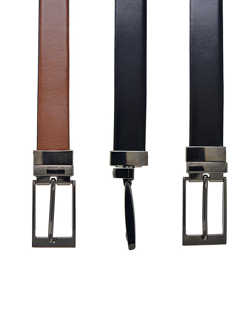 blackbrown leather belt - 17023889 - Zoom Image - 4