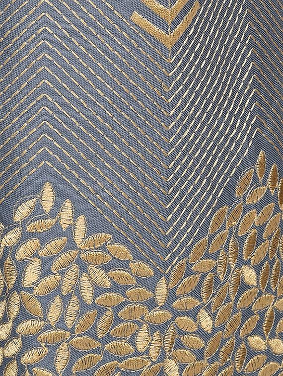 grey rayon flared palazzo - 17024178 - Zoom Image - 4