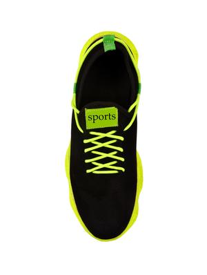 yellow lace up sport shoes - 17032108 - Standard Image - 4