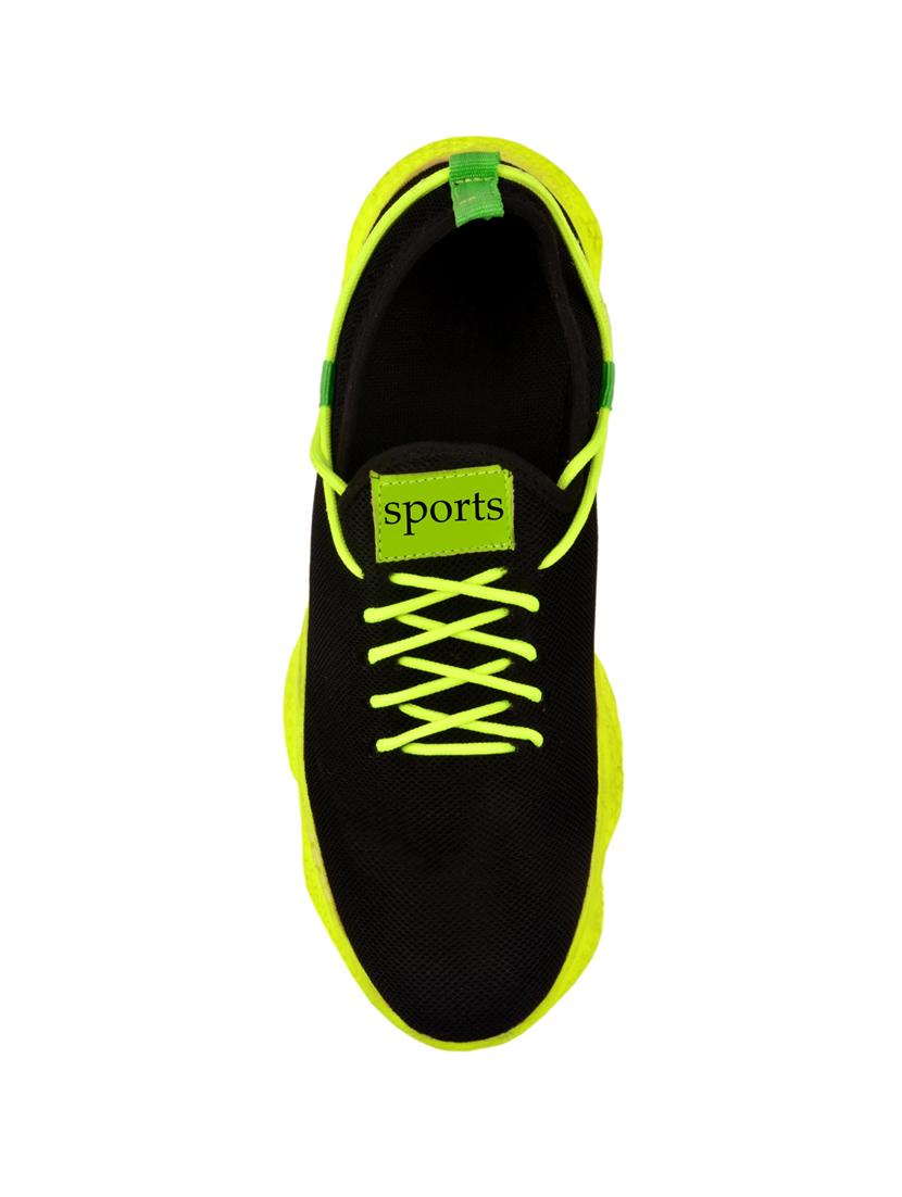 yellow lace up sport shoes - 17032108 - Zoom Image - 4