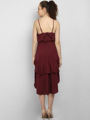 cami neck asymmetric dress - 17033835 - Standard Image - 4