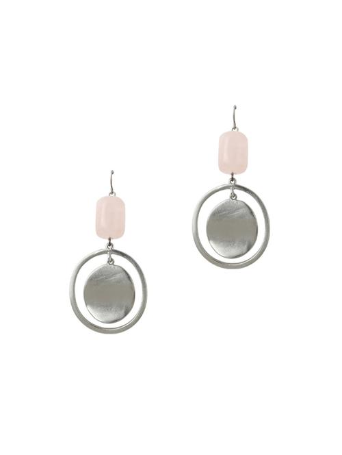 gold metal drop earring - 17041421 - Standard Image - 1