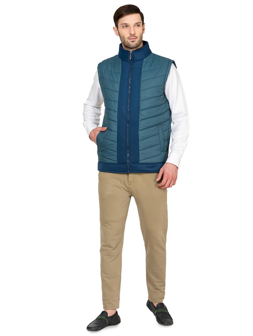 blue nylon quilted jacket - 17071968 - Zoom Image - 4