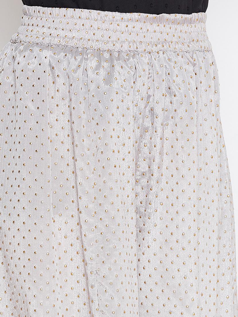 grey polyester palazzos - 17072667 - Zoom Image - 4