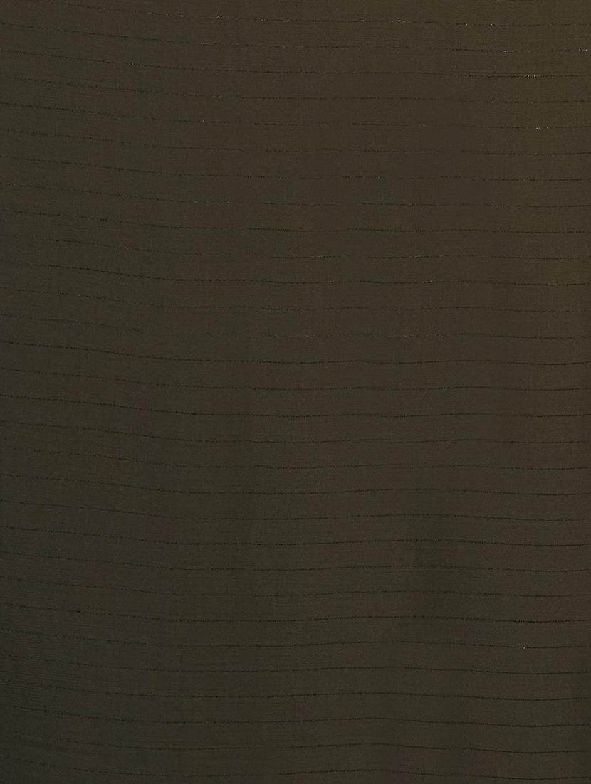 solid woven saree with blouse - 17088494 - Zoom Image - 4