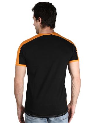 black color block t-shirt - 17096067 - Standard Image - 4