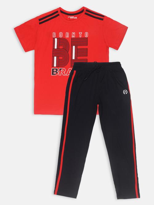 printed night wear set with free mask - 17103451 - Very Small Image - 1