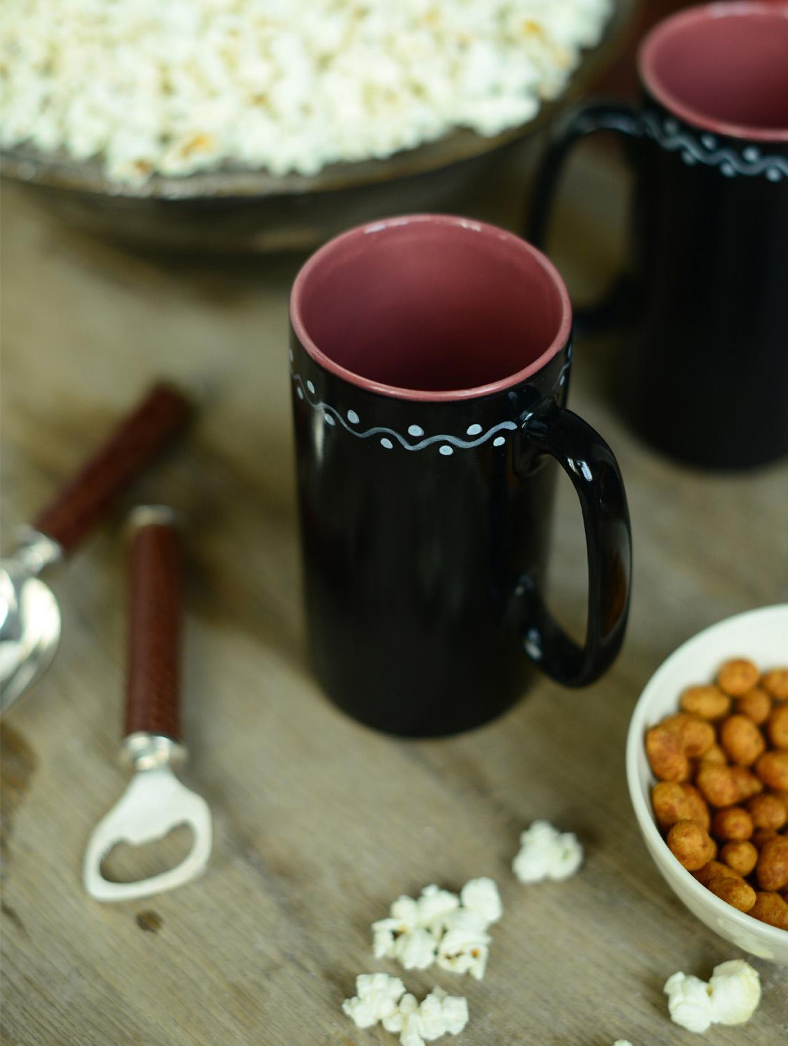 Tunnel Beer Mugs-set Of 2 (Brown) - Cultural Concepts 17112