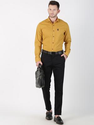 yellow printed casual shirt - 17127431 - Standard Image - 4