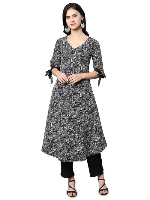 printed a-line kurta - 17245016 - Very Small Image - 1