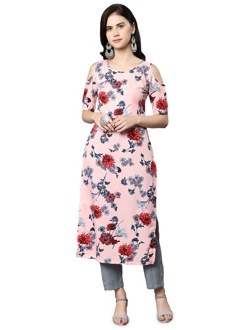 floral straight kurta - 17245018 - Very Small Image - 1